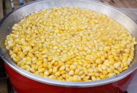 Close up of corn grainの写真素材