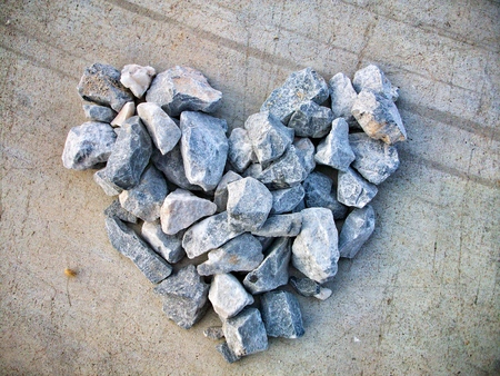 Heart stone background textureの写真素材