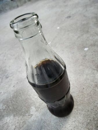 Cola  in a glass bottle small 250 ml.の写真素材