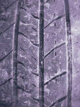 Close up of old tireの写真素材