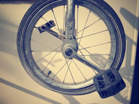 Close up of vintage bicycle.の写真素材