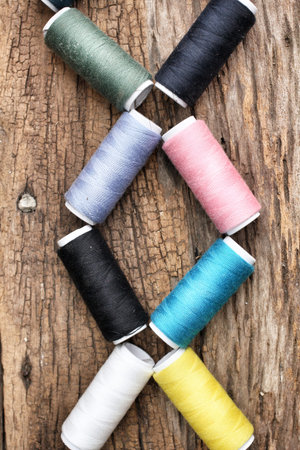 A lot of bobbins thread