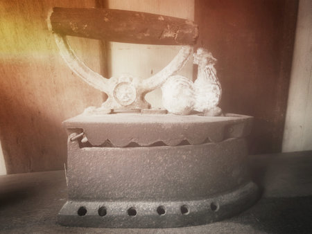 Antique iron - retro styleの写真素材