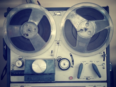 old tape-recorder - retroの写真素材