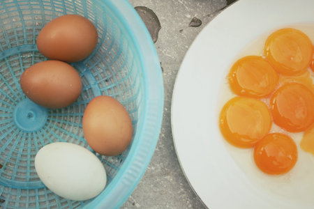 Eggs in a bowl