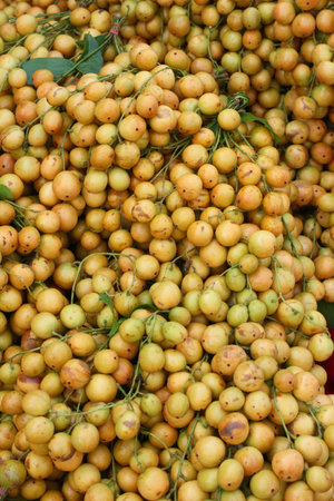 Tasty of ripe longkong の写真素材