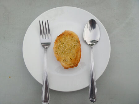 Garlic and herb breadの写真素材