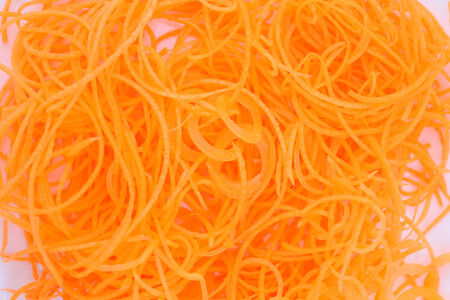 Grated carrotの写真素材