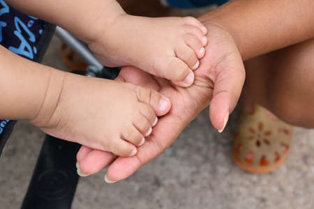 Baby feetの写真素材