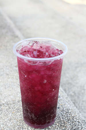 Purple drink in summerの写真素材