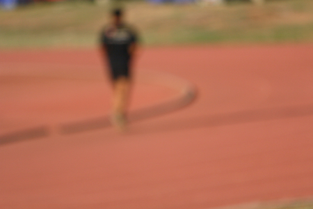 blurred runningの写真素材