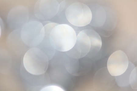 Bokeh silver lightsの写真素材