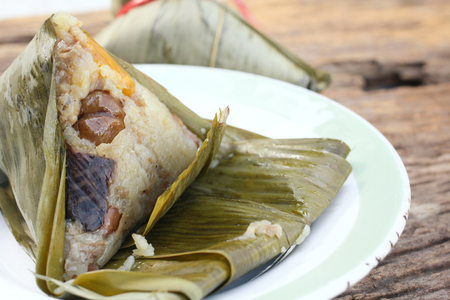 Zongzi - Chinese foodの写真素材