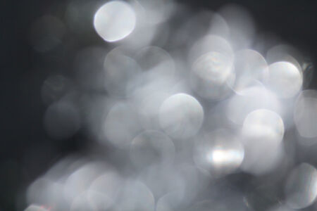 Silver bokehの写真素材