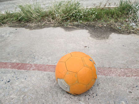 Old footballの写真素材