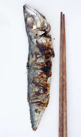 grilled fishの写真素材