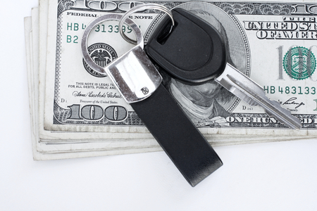 Buying a car.の写真素材