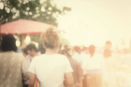 blurred peopleの写真素材