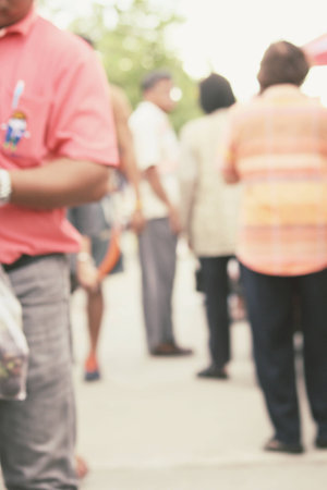 blurred peopleの写真素材