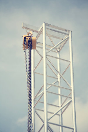 chain in industrialの写真素材