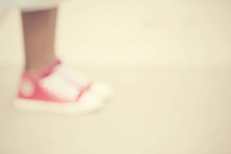 blurred shoesの写真素材