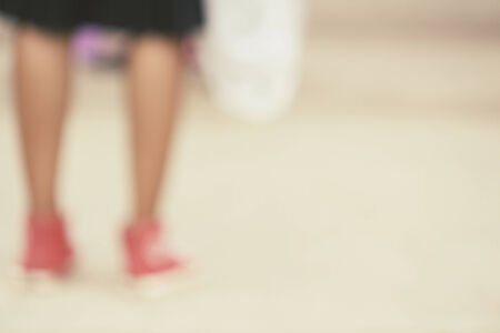 blurred shoesの写真素材