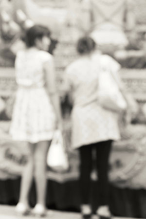 blurred peopleの写真素材
