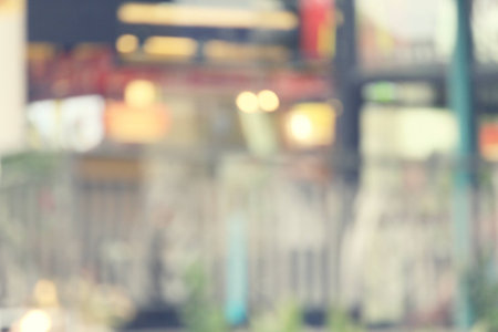Blurred of city