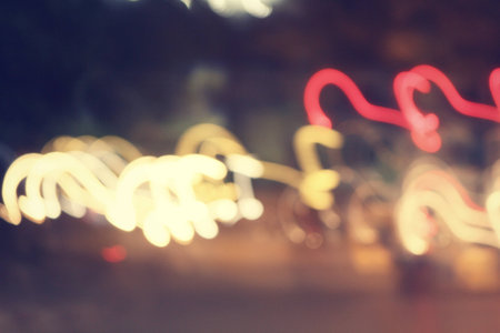 Light trails on black background