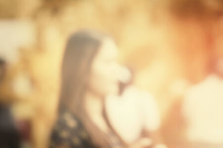 blurred womenの写真素材