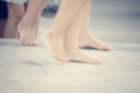 blurred peopleの写真素材