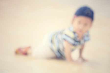 Blurred babyの写真素材