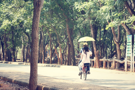 bicycle in park