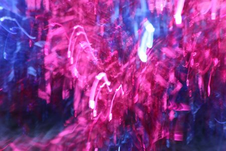 blurred light trails