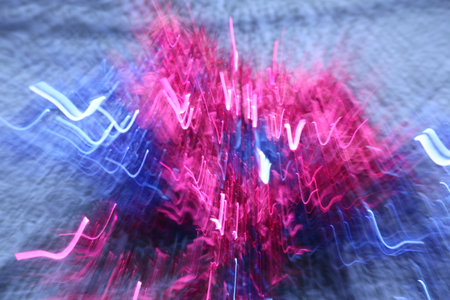 blurred light trails