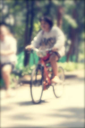 blurred of parkの写真素材
