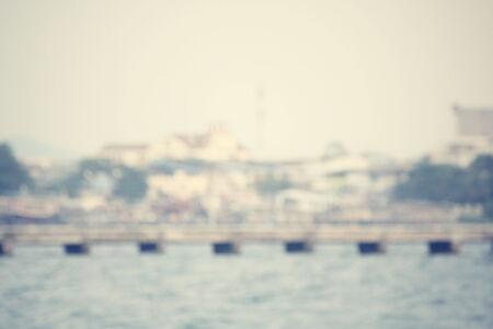 Blurred of harbourの写真素材