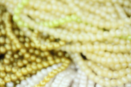 Blurred of pearl necklaceの写真素材