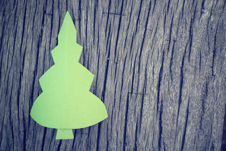 Paper christmas treeの写真素材