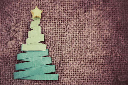 Paper christmas tree.の写真素材