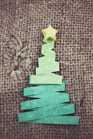 Paper christmas tree.の写真素材