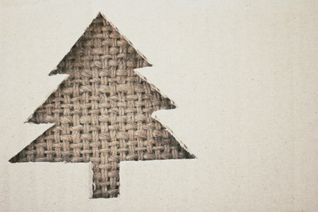 Paper christmas tree.の写真素材