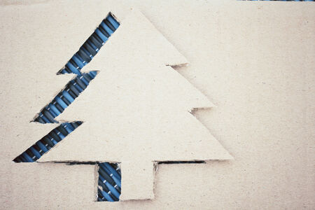 Paper christmas tree.の写真素材