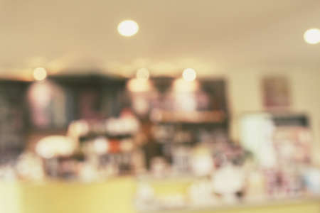 Blurred of coffee shopの写真素材