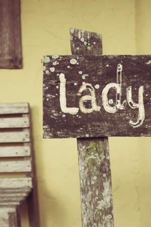 Lady signの写真素材