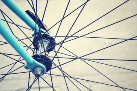 Vintage bicycle wheelの写真素材