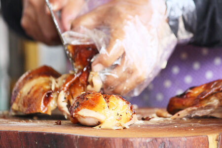 Roasted chickenの写真素材