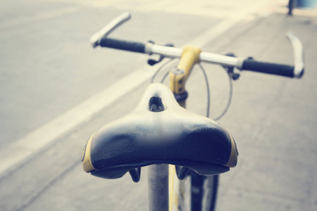 handlebar of bikeの写真素材