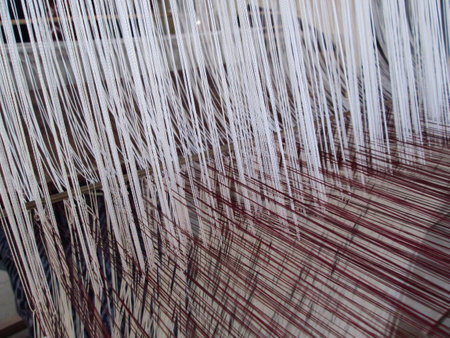 Weaving thread for the textile industryの写真素材