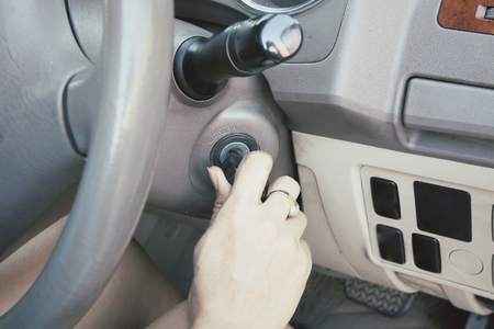 Key of starting the carの写真素材